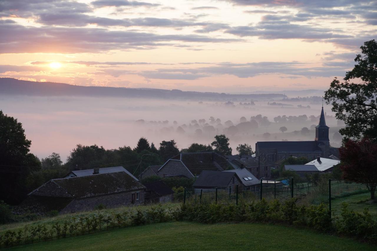 "Petite Perle En Haute Ardenne" Avec Vue Sur La Vallee, Cabine Infra-Rouge Et Bain Balneo Lierneux Buitenkant foto